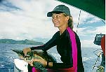 Patti and Spike aboard Spica Star (John Beck).